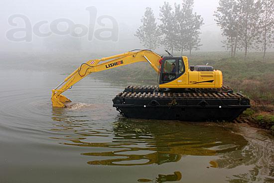 Экскаватор амфибия Lishide SC85SD, масса 15т