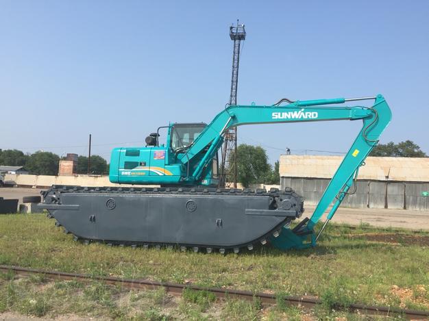Экскаватор понтонный Lishide SC240SD, масса 30000 кг, объём ковша 0,9м3